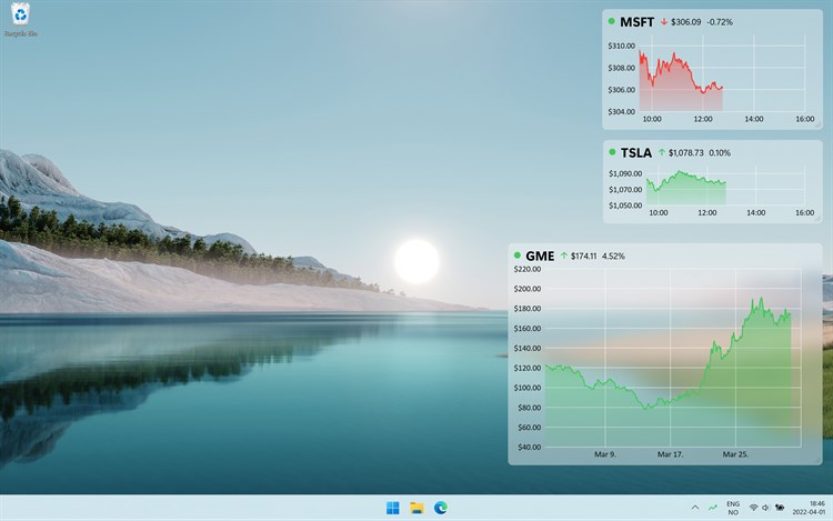 Stock Desktop Widget - PC - (Windows)