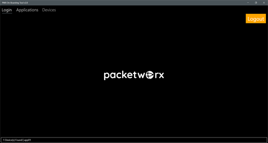 Packetworx On-Boarding Tool screenshot 1