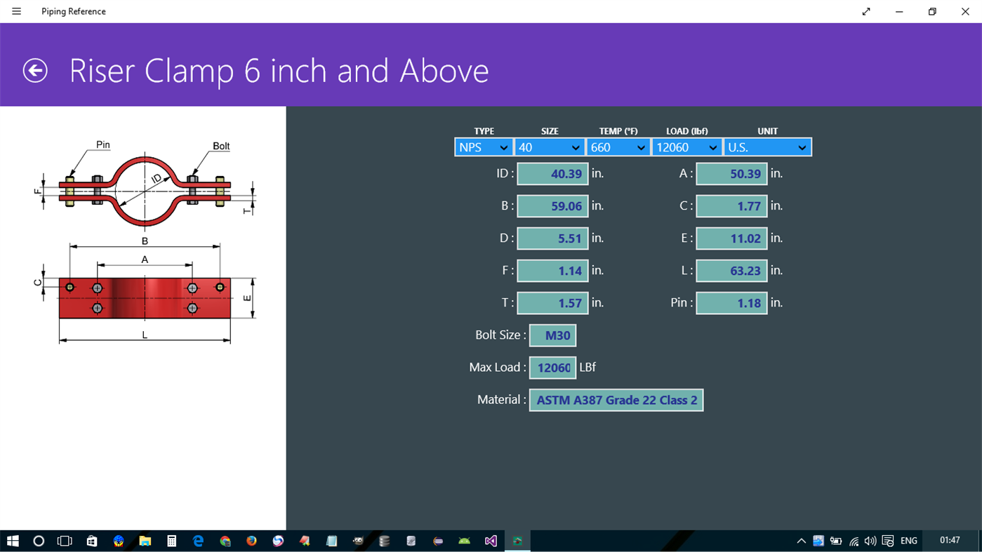 #7. Piping Reference (Windows) Podle: Technocom 50