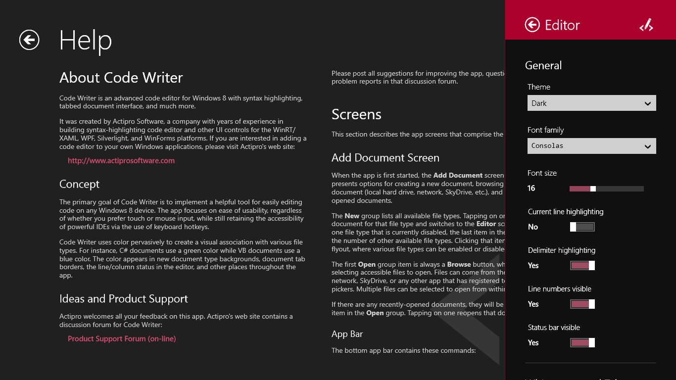 Code Writer for Windows 10