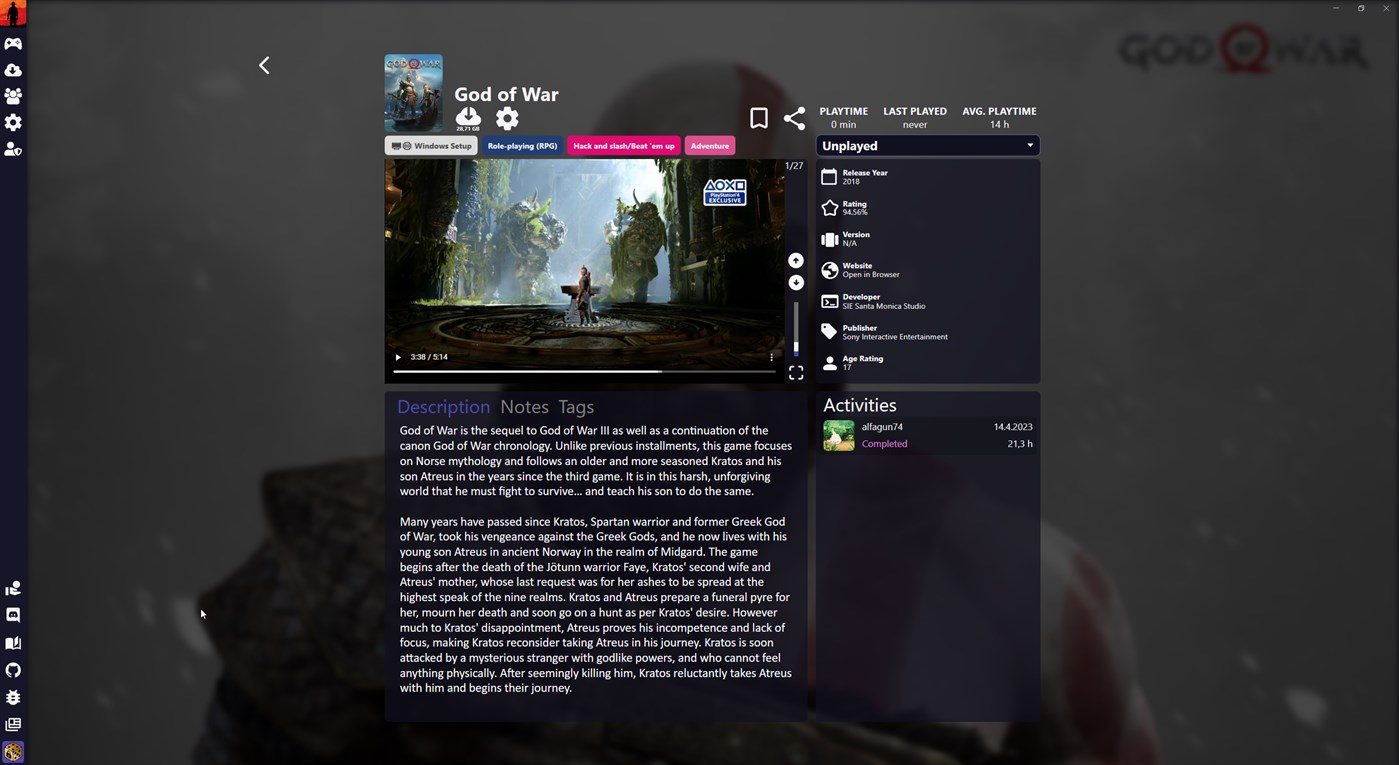 #2. GameVault (Windows) Bởi: Alkan Alper, Schäfer Philip GbR / Phalcode