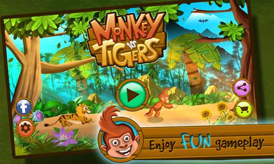 Monkey Vs Tigers screenshot 1