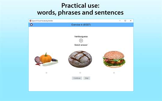 Spanish Visual Vocabulary Builder screenshot 2