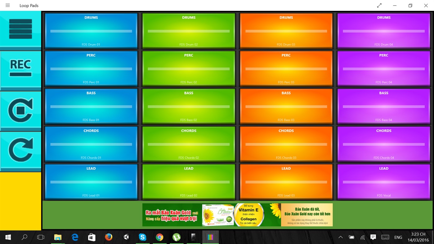 #1. Electric Loop Pads (Windows) By: JetSoft Studio