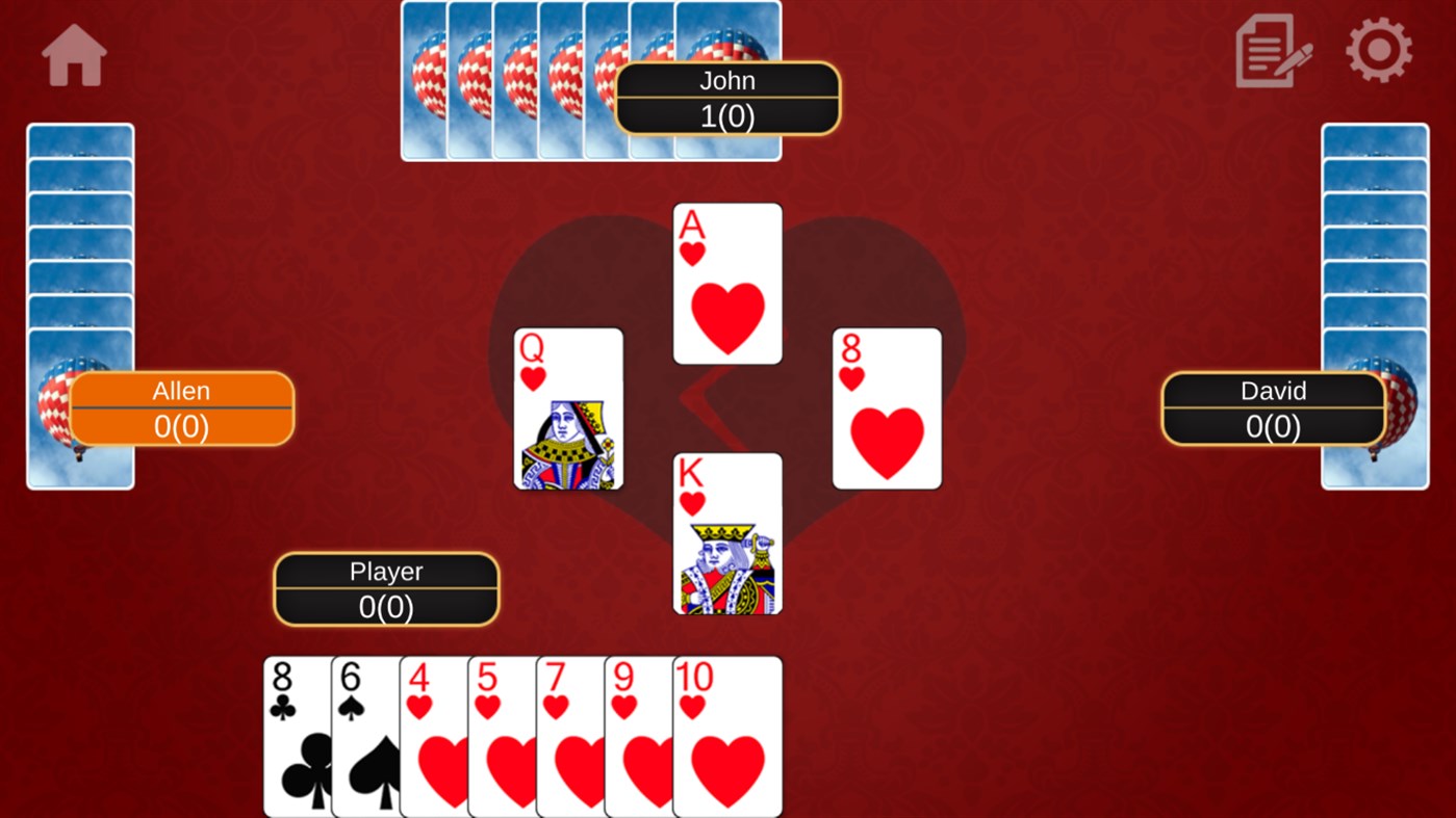 #2. Hearts Fun - Classic Card Game (Windows) 由: Klondike Solitaire Game