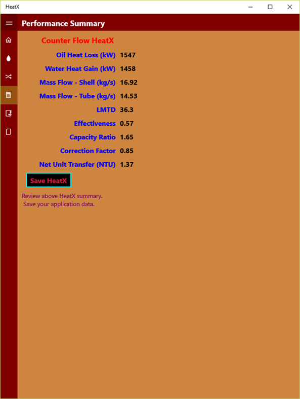 #5. Heat Exchanger Performance-UWP (Windows) Podle: Kaup Shenoy Associates