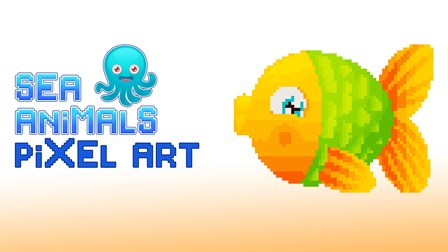 Download Get Sea Animals Color By Number Draw Pixel Art Coloring Microsoft Store