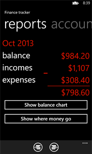 Finance tracker screenshot 3