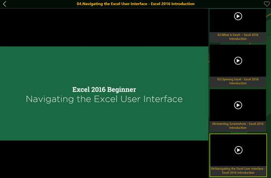 Learning Path Excel 2016 screenshot 1