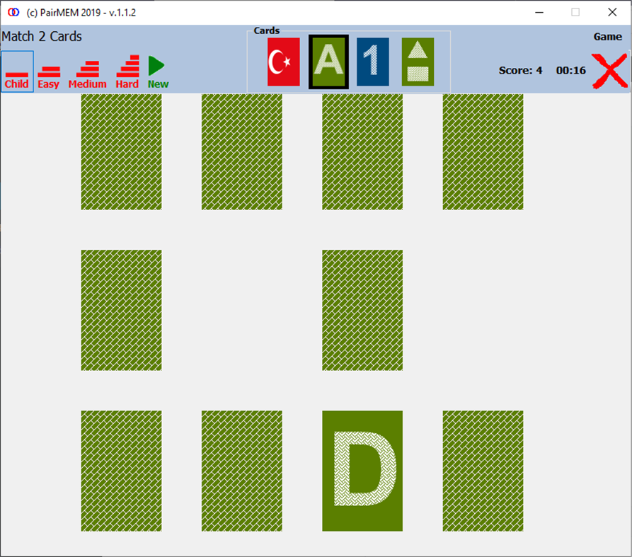#3. PairMem Memory Cards Deluxe (Windows) Podle: PAIRMEM INC.