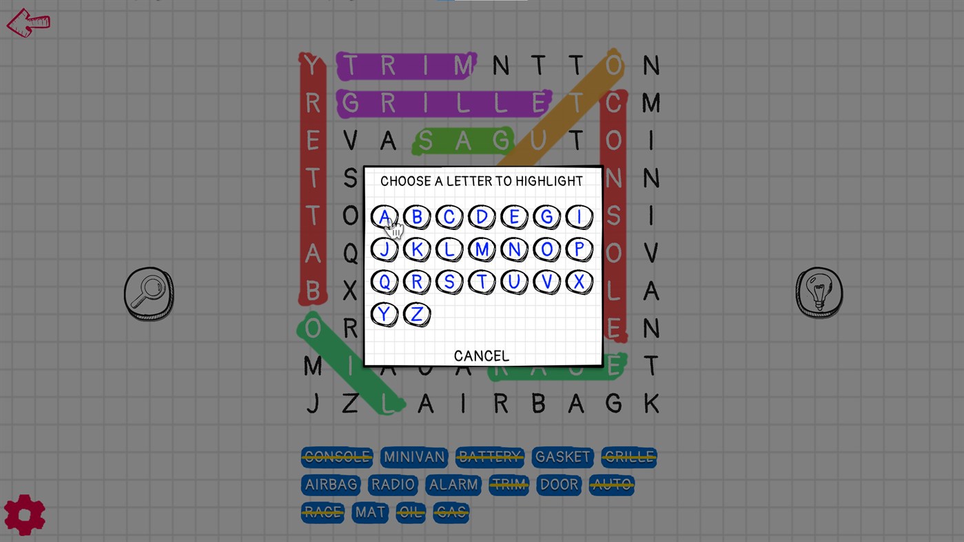 #7. Word Search Challenge (Windows) Podle: PandaSoftwares