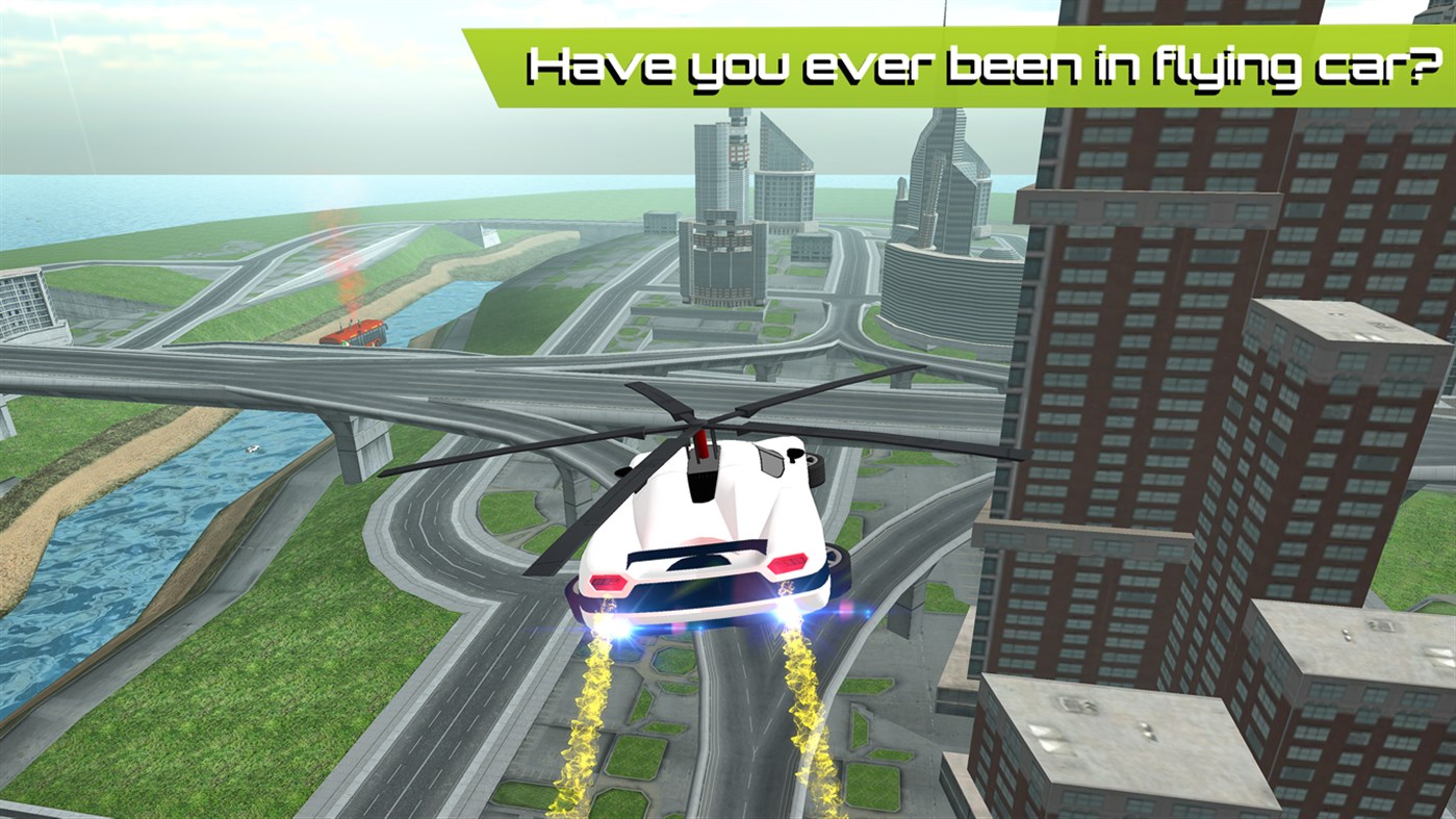 #3. Flying Car Rescue Flight Sim (Windows) Oleh: Mega Gamers Production