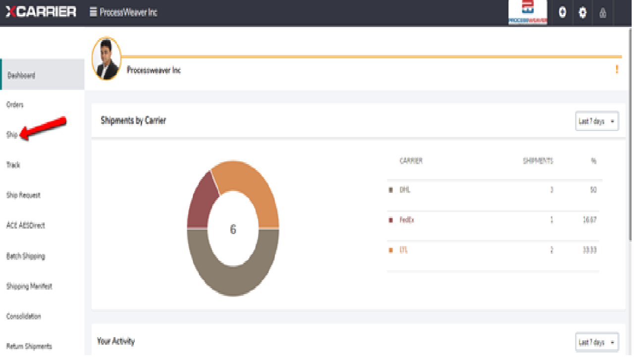 Snapshot 1 of xCarrier Shipping Software for Dynamics 365 FO