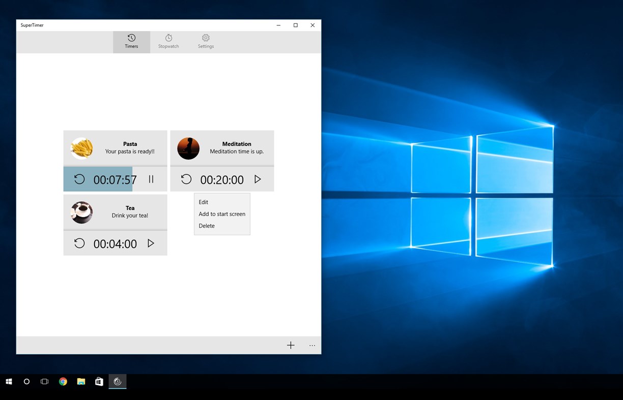 #2. SuperTimer (Windows) 由: Giovanni Brienza