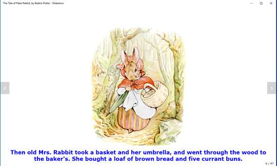 The Tale of Peter Rabbit, by Beatrix Potter - Slideshow screenshot 4