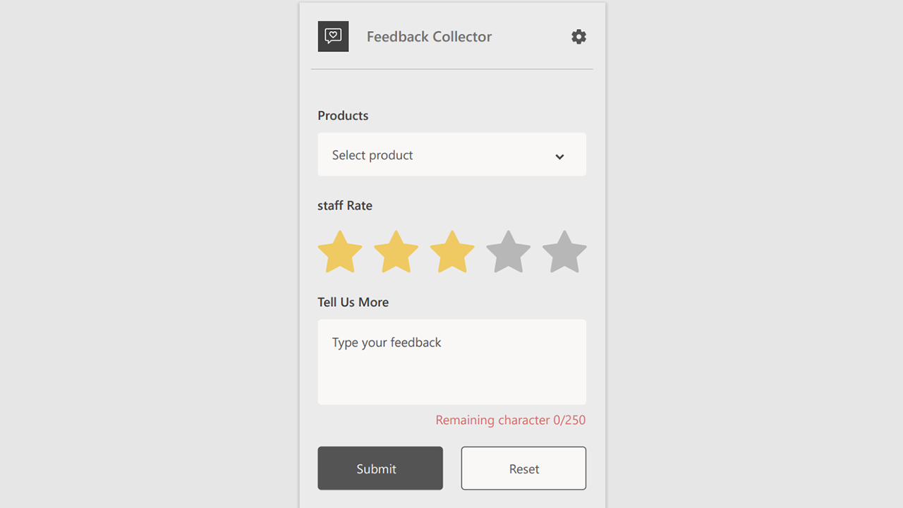 Snapshot 2 of Feedback Collector