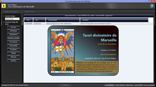 Tarot divinatoire de Marseille screenshot 1
