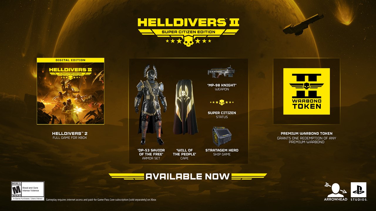 HELLDIVERS™ 2 Super Citizen Edition screenshot 1