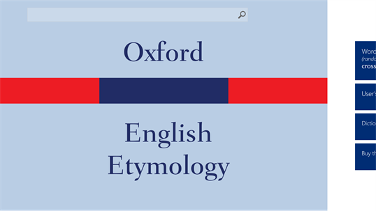 The Concise Oxford Dictionary of English Etymology screenshot 1