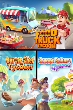 Cover poster for Food Truck Tycoon + Burger Chef Tycoon + Sweet Bakery Tycoon