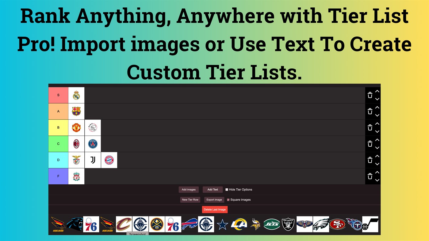 #1. Tier List Pro (Windows) Av: CodeRobo.org