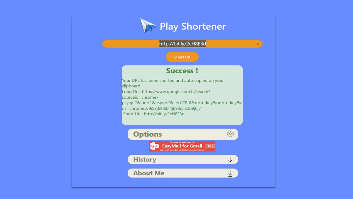 #2. Play Shortener (Windows) โดย: OMANSAK