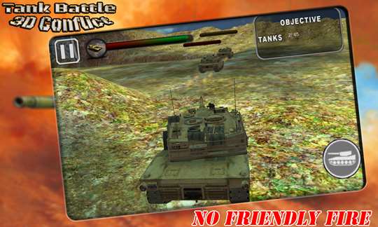 Tank Battle 3D Conflict screenshot 1