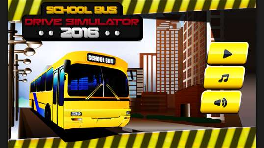 School Bus Drive Simulator 2016 screenshot 1