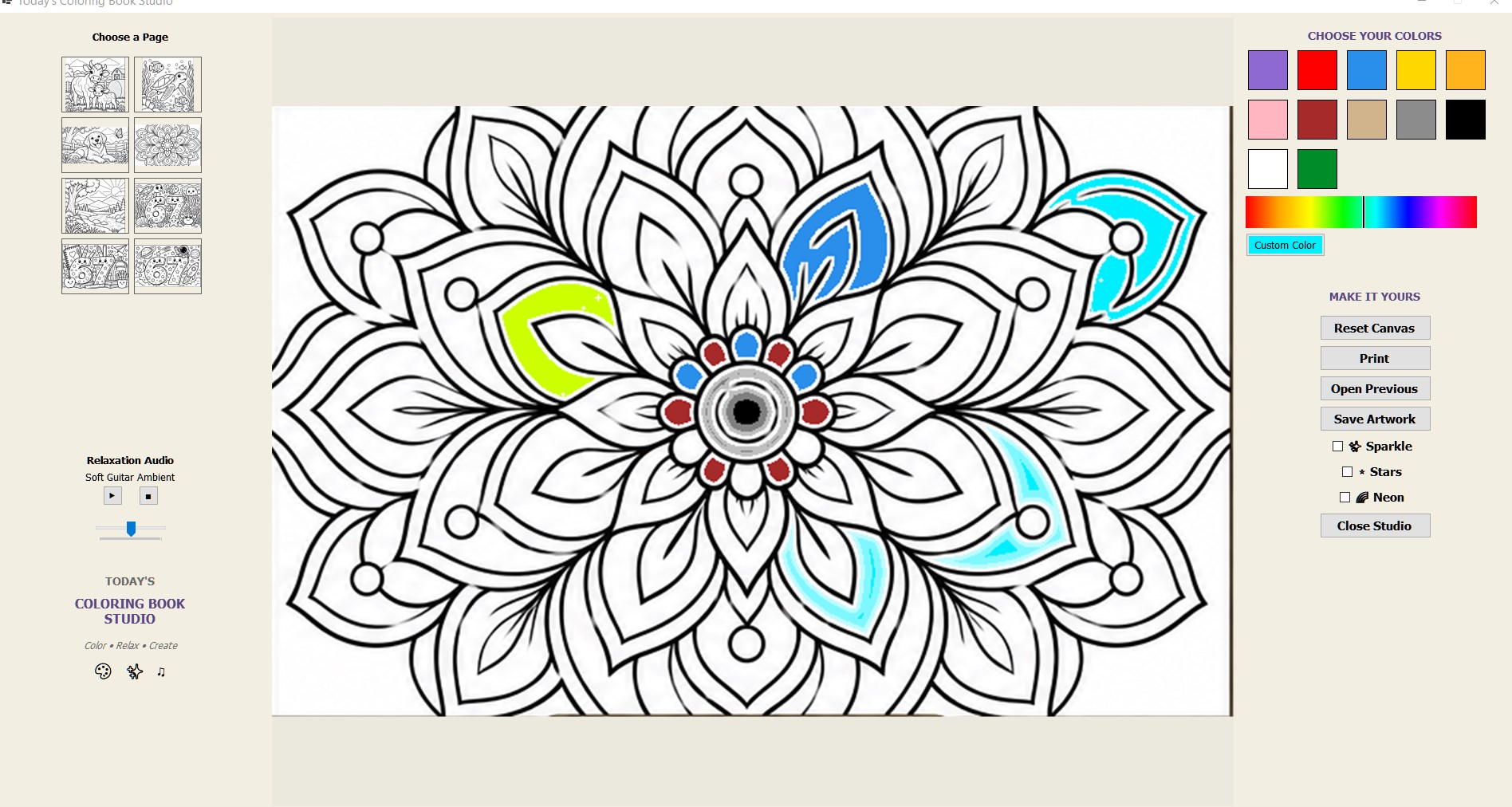 Today’s Coloring Book Studio screenshot