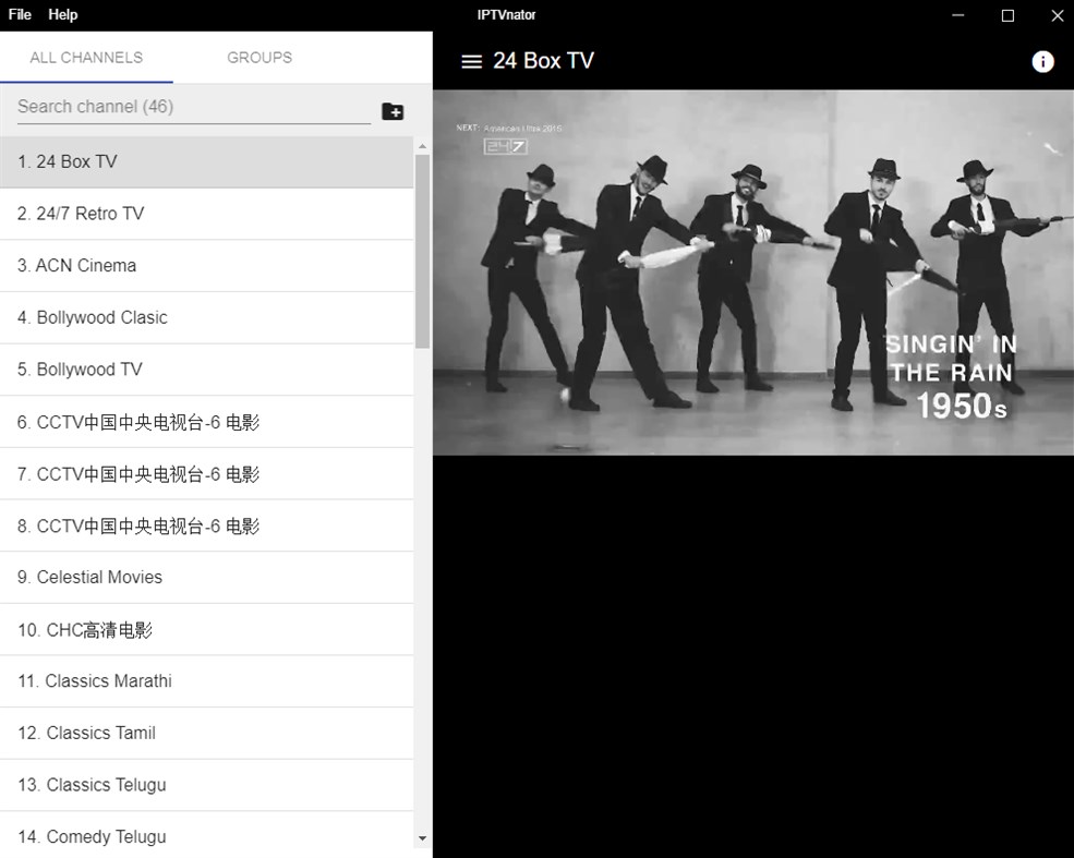 #1. IPTV Player+ (Windows) Podle: TV Media