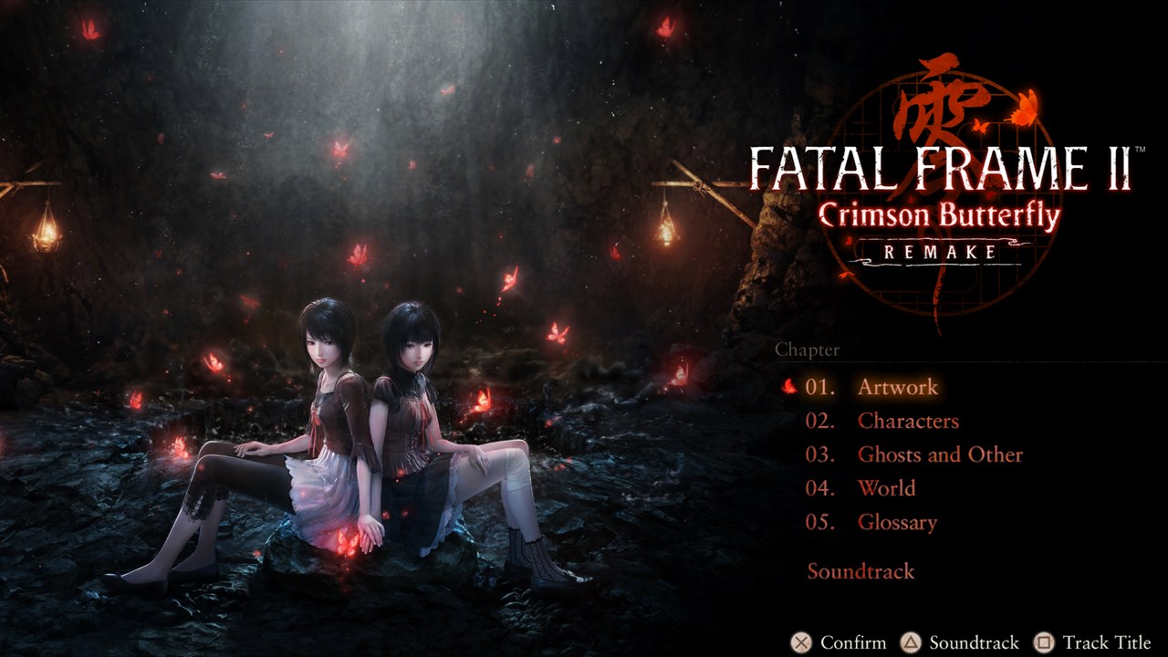 FATAL FRAME II: Crimson Butterfly REMAKE Digital Art Book & Digital Soundtrack screenshot 1