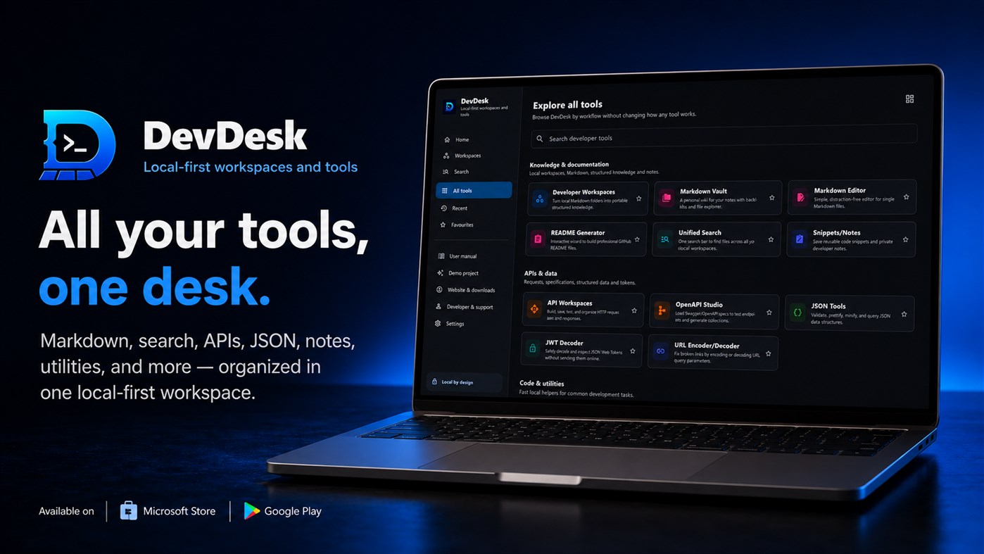#6. DevDesk (Windows) Przez: Baishalya