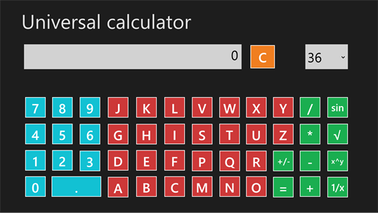 Universal calculator screenshot 3