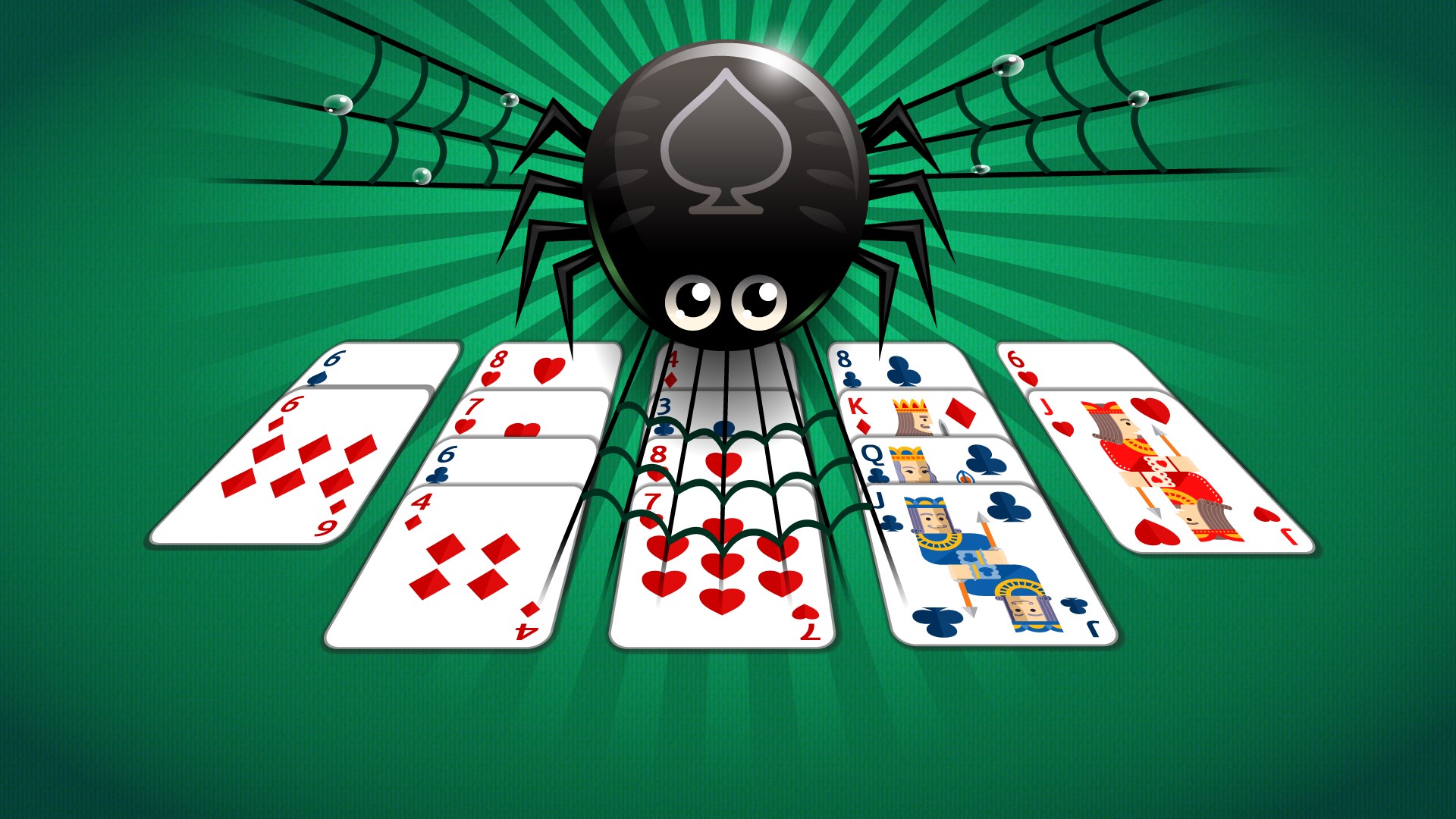 Собрать пасьянс паук. Игра Spider Solitaire. Пасьянс паук 1 масть. Игра Спайдер Солитер паук. Карточная карточная игра паук.