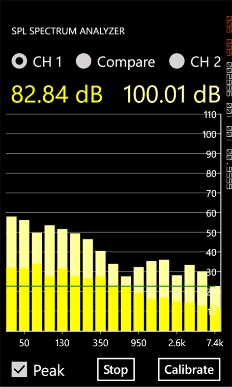 SPL Spectrum Analyzer Pro Screenshots 1