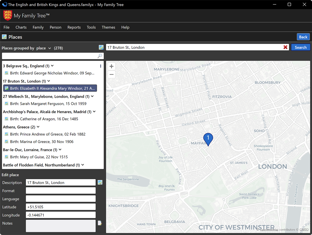 #10. My Family Tree (Windows) 来自: Chronoplex Software