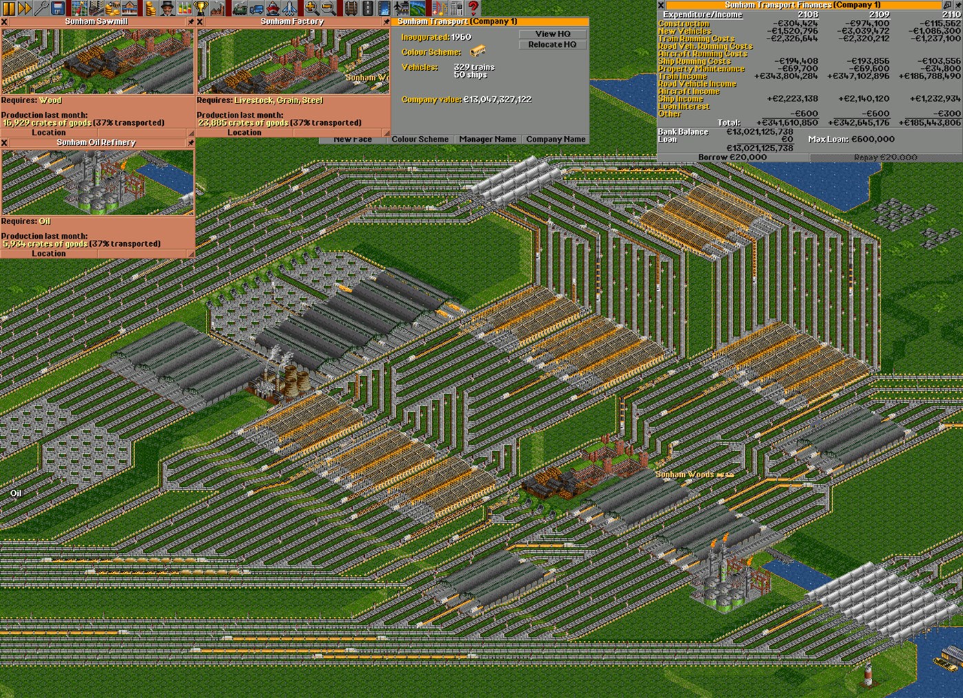 Новый юнит в ттд. Open transport Tycoon Deluxe. Транспорт Tycoon Deluxe. OPENTTD игра. OPENTTD развязки.