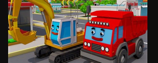 Trucks And Digger Jigsaw Game marquee promo image