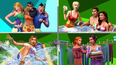 The Sims™ 4 Веселье на свежем воздухе — Коллекция: Жизнь на острове, Внутренний дворик – Каталог, На заднем дворе — Каталог, День стирки — Каталог