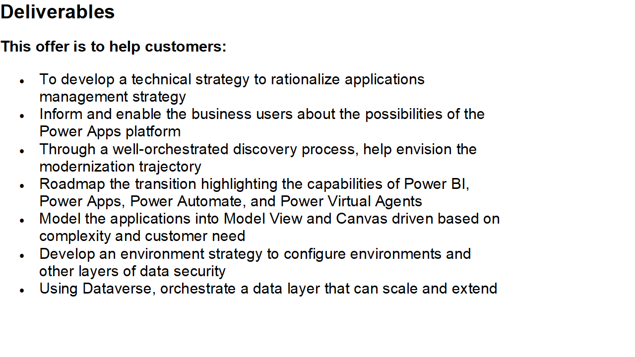 Snapshot 1 of Power Apps Strategy for CIOs: 4-Wk Implementation