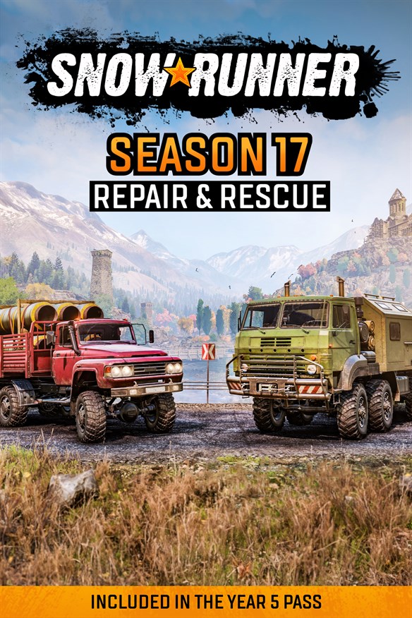 SnowRunner - Season 17: Repair and Rescue (Windows) Xbox Series X|S and Xbox One cover art
