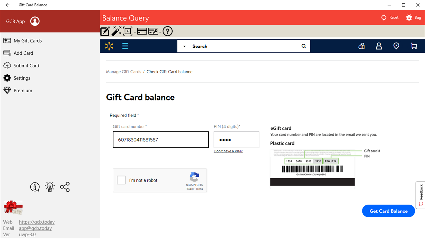 #4. Gift Card Balance (Windows) De: Aifen App