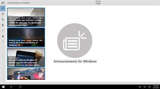 Announcements for Windows screenshot 2