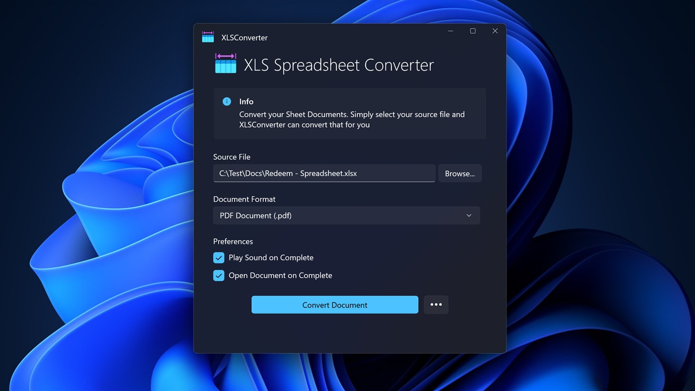 #1. XLSConverter - Easy Spreadsheet Converter (Windows) 由: Evlar