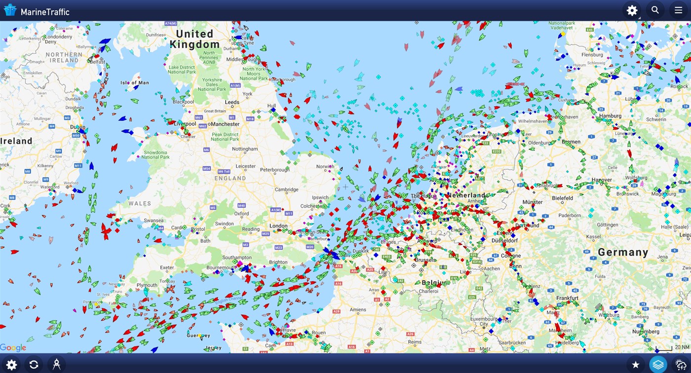 Найти судно на карте в реальном времени