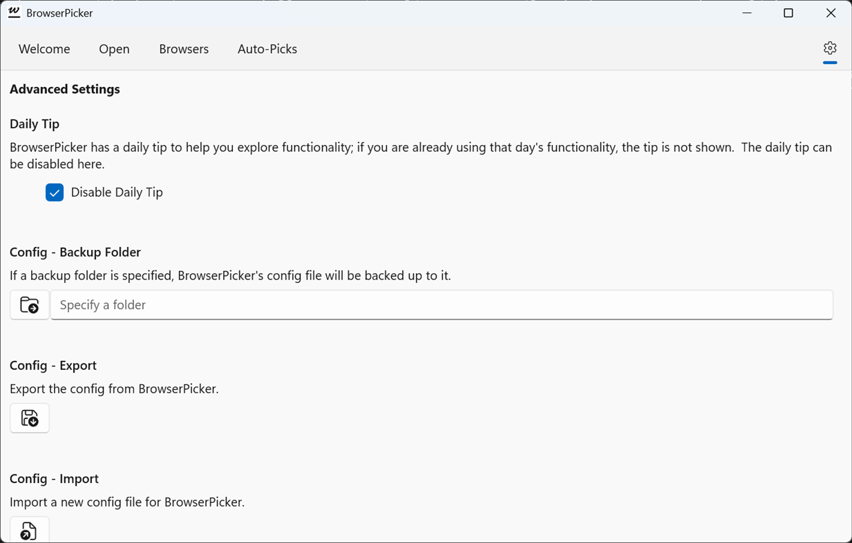 #5. BrowserPicker (Windows) Podle: Andrew Longmore