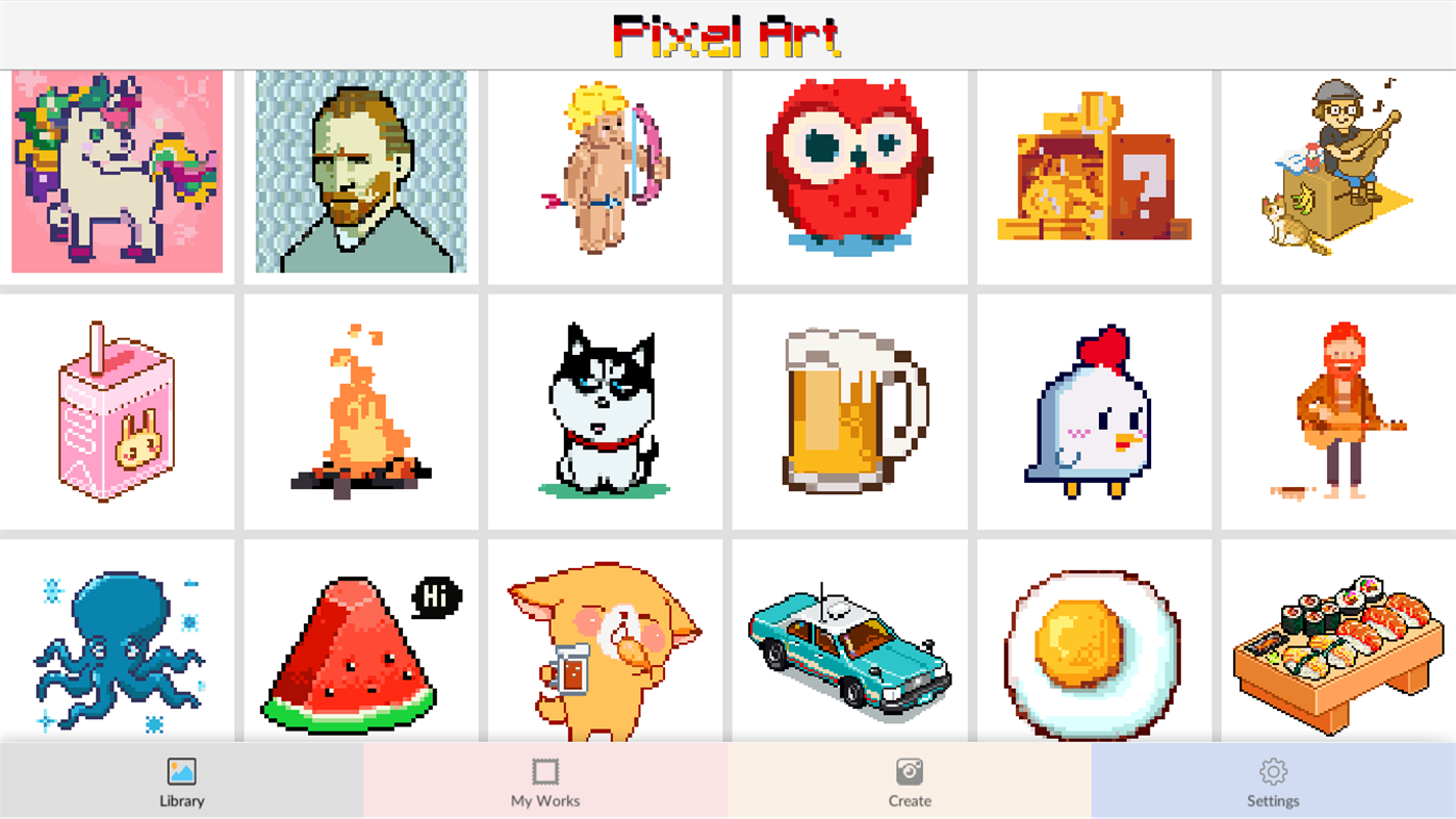 #1. Pixel Art: Color by Number. (Windows) Por: GameStrap+
