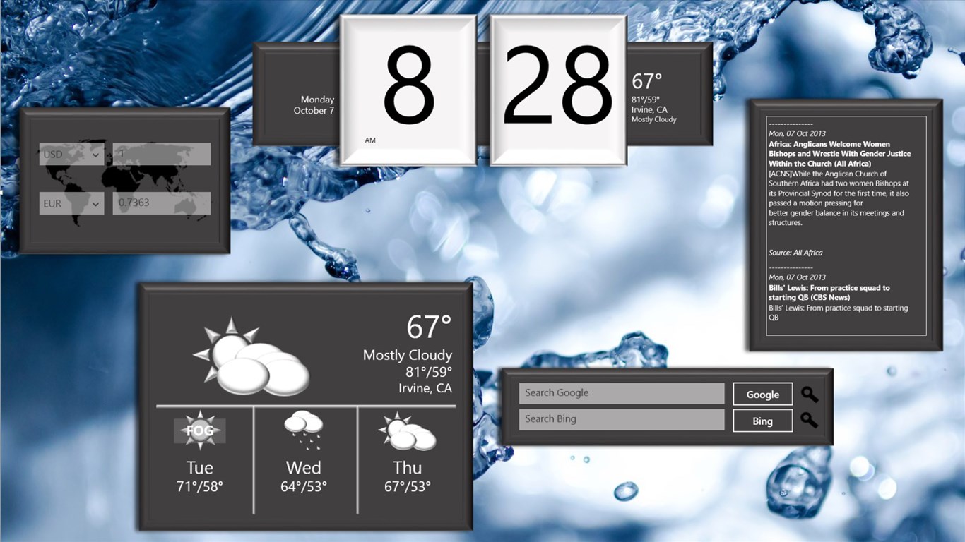 Widgets HD for Windows 10