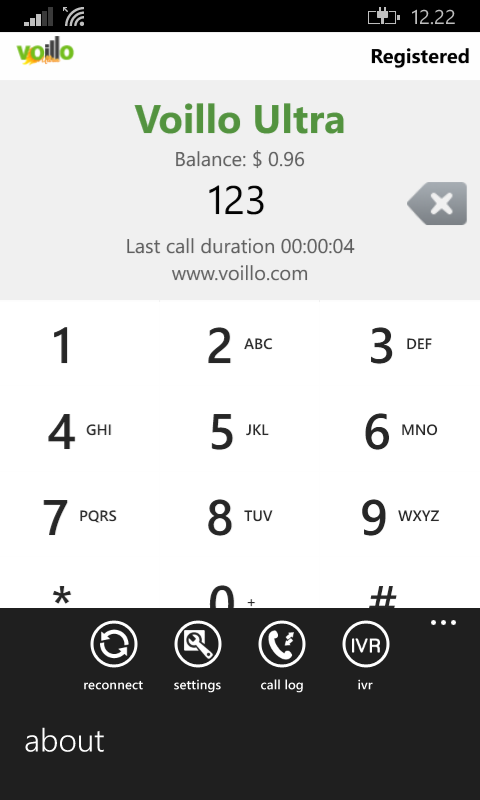 Voillo dialer for nokia