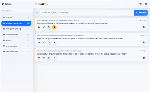 NotePin: Web Page Notes & Sticky Notes Stats, Downloads & Safety Check ...